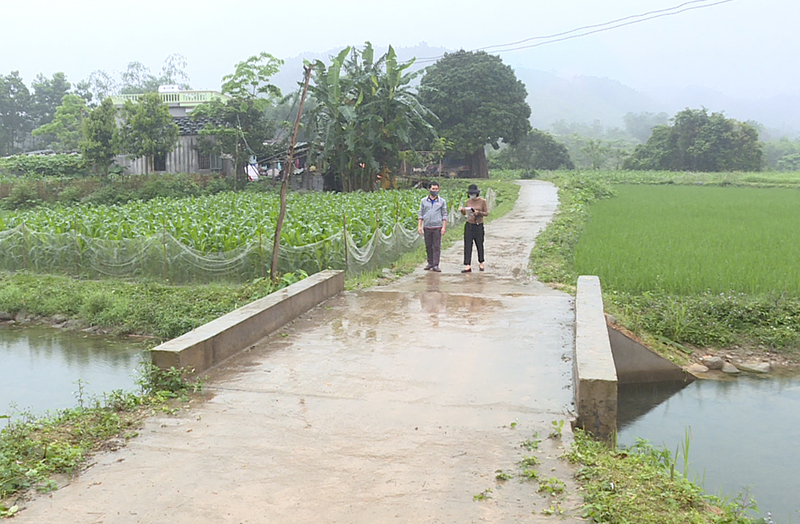 Các tuyến đường thôn, xóm xã Quảng Sơn, huyện Hải Hà đều được cứng hóa.
