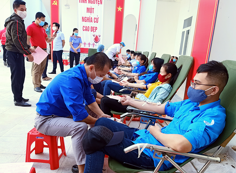 Trong đợt này, các tình nguyện viên đã hiến 243 đơn vị máu