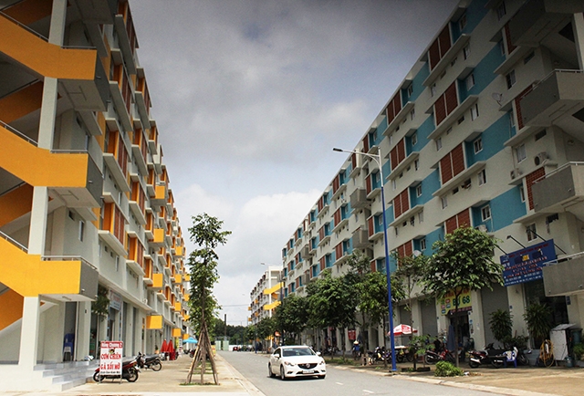 Một khu nhà ở xã hội dành cho công nhân, người thu nhập thấp tại TP Thủ Dầu Một, tỉnh Bình Dương.