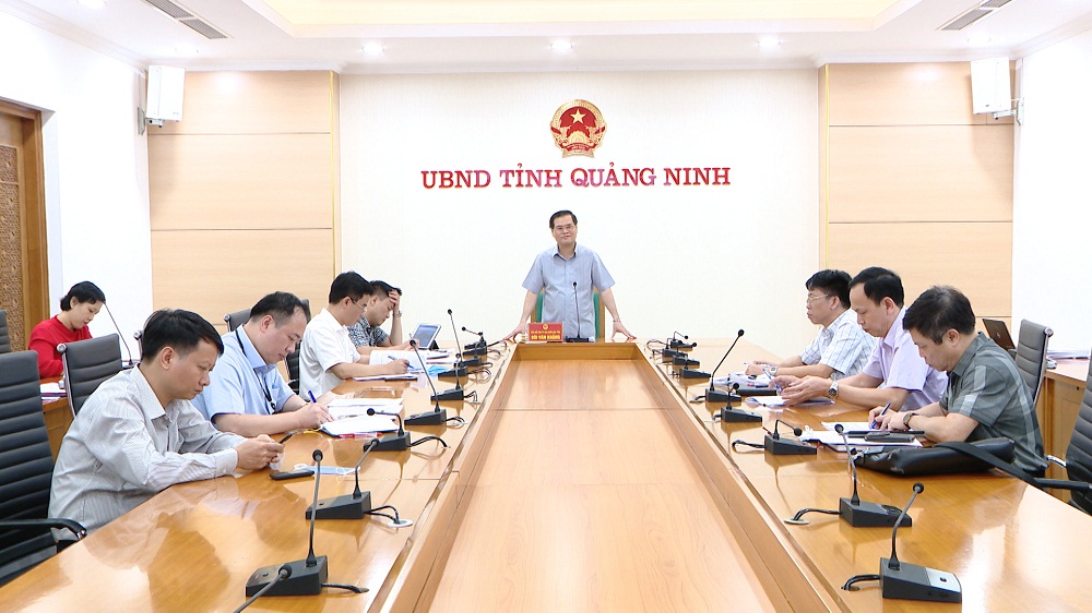 Phó Chủ tịch UBND tỉnh Bùi Văn Khắng kết luận cuộc họp