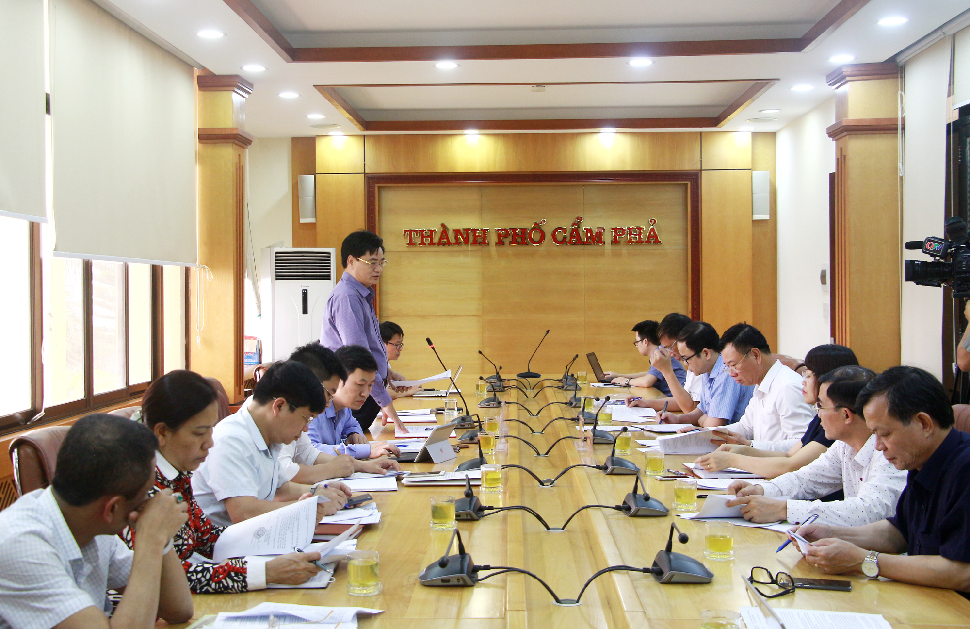 Đoàn Giám sát Đoàn ĐBQH - Ủy ban MTTQ tỉnh giám sát tại TP Cẩm Phả.