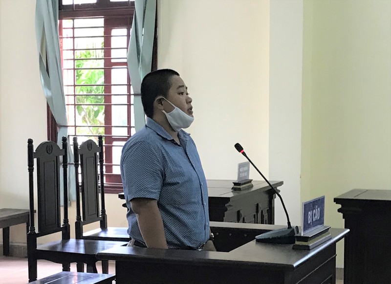  Bị cáo Mã Phùng Ngọc Phú tại phiên tòa.