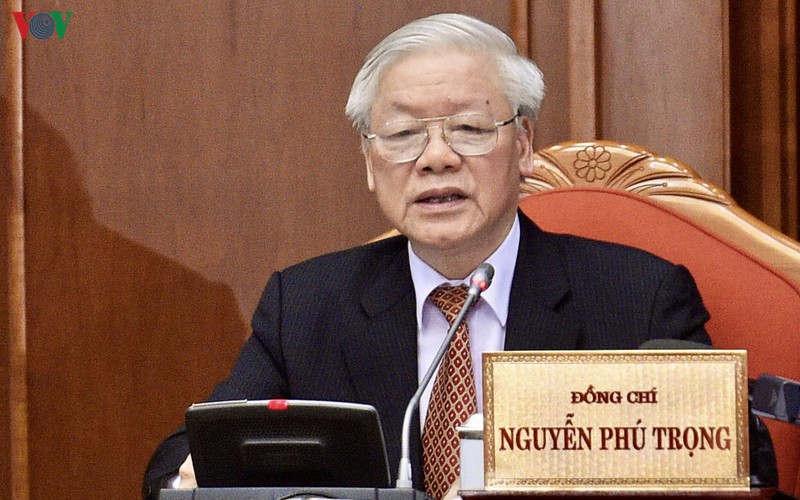 Tổng Bí thư, Chủ tịch nước Nguyễn Phú Trọng phát biểu bế mạc hội nghị.