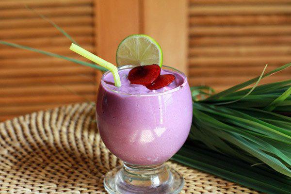 Nước khoai lang tím rất đẹp mắt, hương vị thơm ngon. Ảnh minh họa.