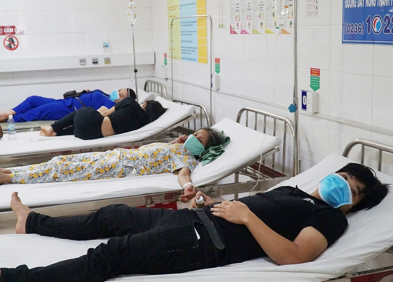 Người dân điều trị tại Trung tâm y tế huyện Hòa Vang trước đó
