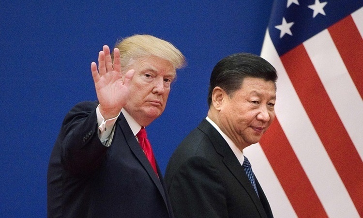 Tổng thống Mỹ Donald Trump (trái) và Chủ tịch Trung Quốc Tập Cận Bình. Ảnh: AP.