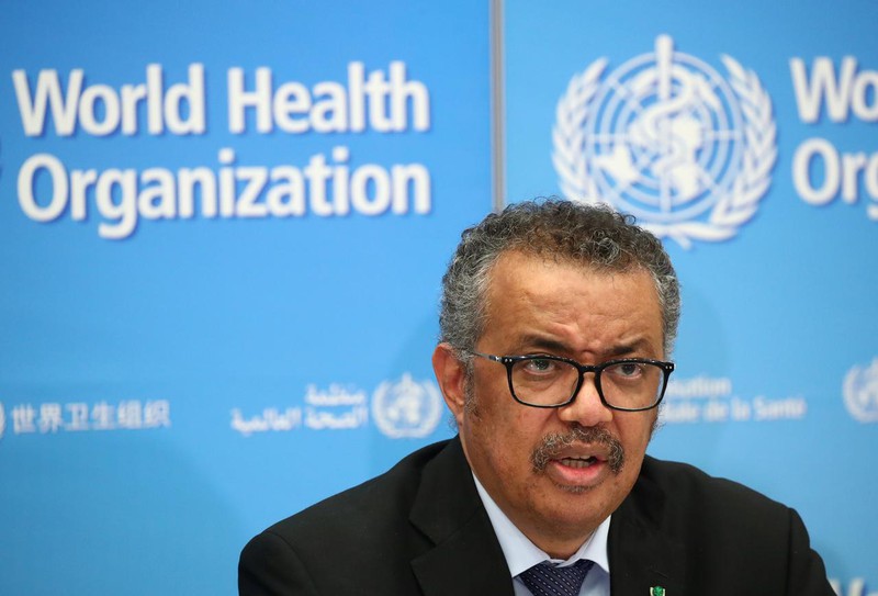 Tổng giám đốc Tổ chức Y tế Thế giới (WHO) Tedros Adhanom Ghebreyesus. Ảnh: Reuters