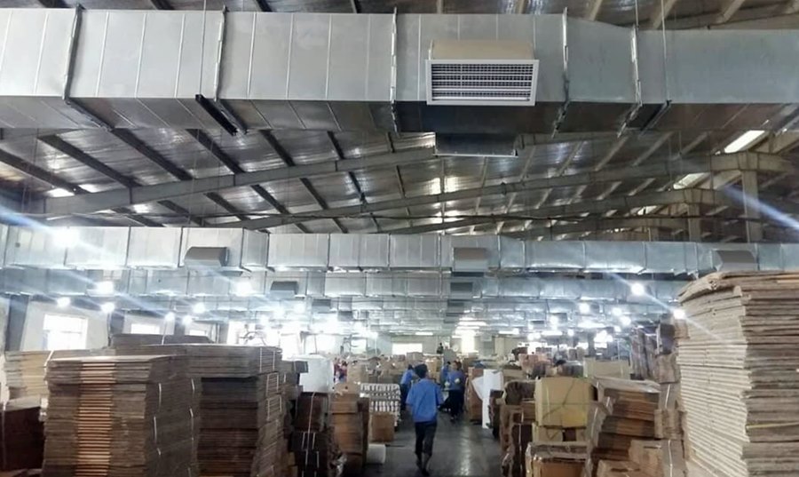 Hệ thống giàn lạnh chống nóng được Công ty TNHH MTV Nến nghệ thuật AIDI Việt Nam (KCN Cái Lân, TP Hạ Long) được hoàn thiện chóng nóng đảm bảo hoạt động sản xuất tại Công ty.