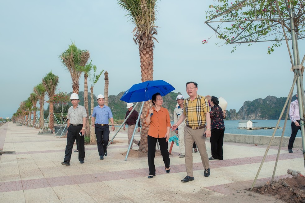 Nguyên Phó Chủ tịch nước Nguyễn Thị Doan tham quan tại dự án Khu đô thị - du lịch – dịch vụ cao cấp Green Dragon City Cẩm Phả.