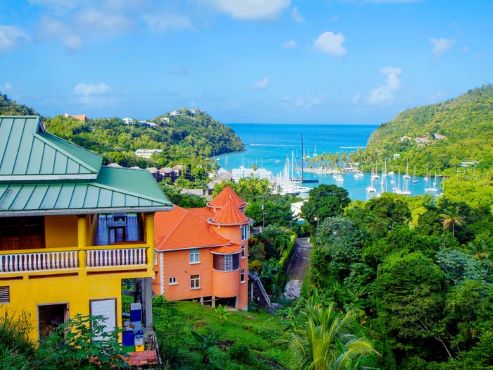 Saint Lucia là một quốc đảo ở phía Đông Caribbean. Ảnh: Shutterstock