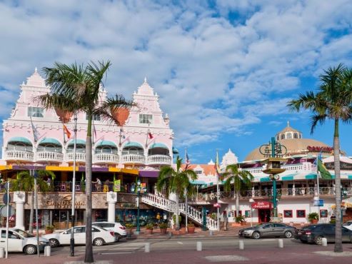 Thủ đô Oranjestad của Aruba. Ảnh: Shutterstock