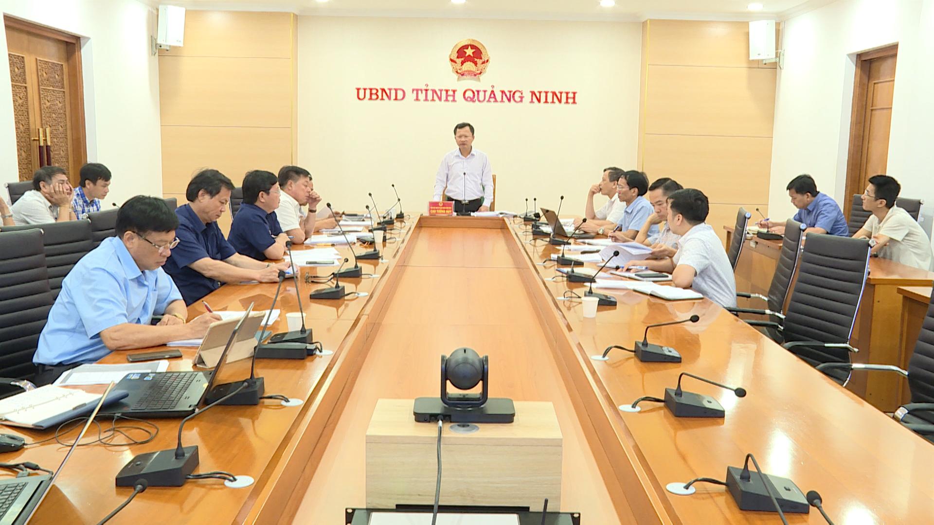 Đồng chí Cao Tường Huy, Phó Chủ tịch UBND tỉnh kết luận tại cuộc họp.