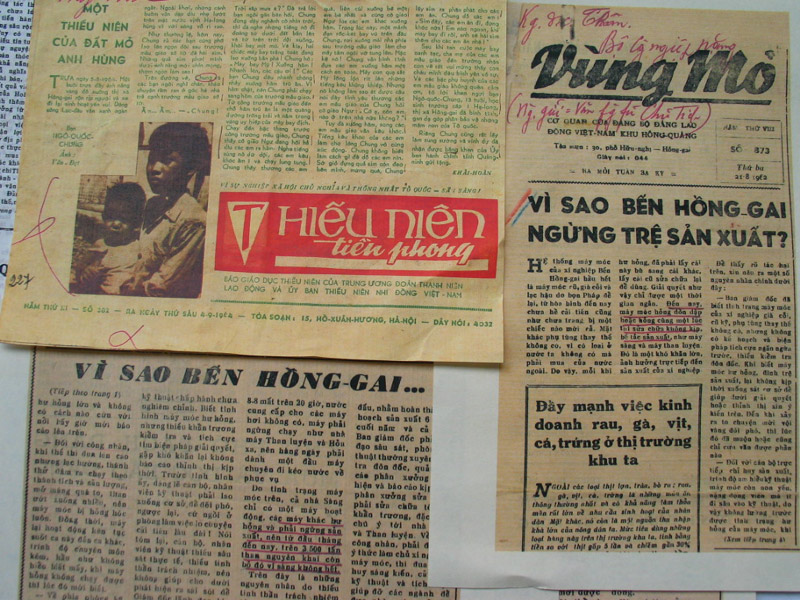 Không chỉ viết báo, Bác Hồ còn thường xuyên đọc báo, theo dõi tình hình vùng than Quảng Ninh. Những bài báo đáng chú ý, Bác đều đánh dấu. Những gương ngưởi tốt báo nêu, Bác phê thưởng huy hiệu.