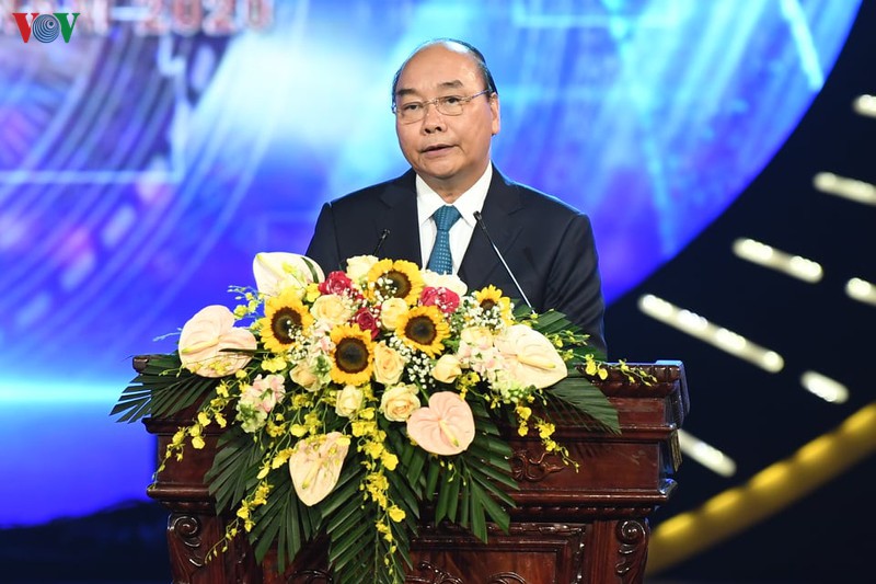 Thủ tướng Chính phủ Nguyễn Xuân Phúc phát biểu tại buổi lễ. - Ảnh: VGP/Quang Hiếu