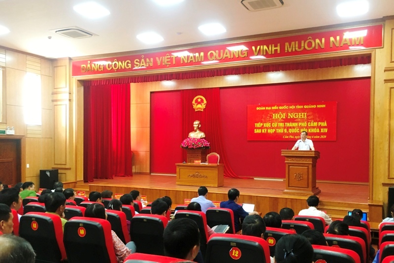 Đại biểu Quốc hội Trần Văn Minh tiếp xúc cử tri tại TP Cẩm Phả