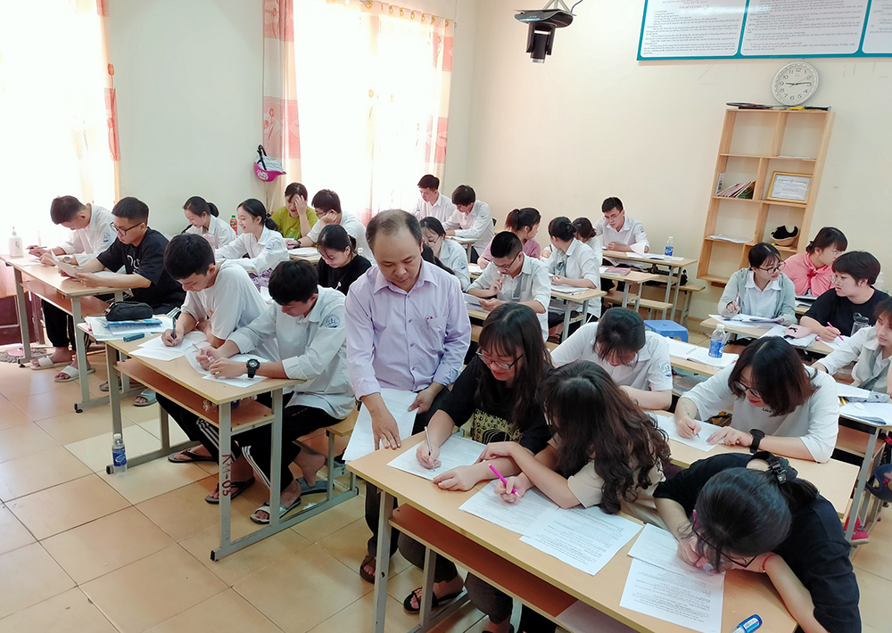 Tiết học của học sinh Trường THPT Ngô Quyền, TP Hạ Long.