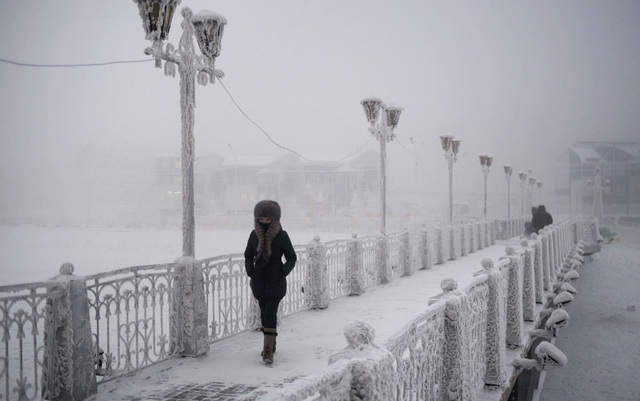 Vốn là một trong những thị trấn lạnh nhất thế giới, Verkhoyansk từng có mùa đông lạnh tới -68 độ C