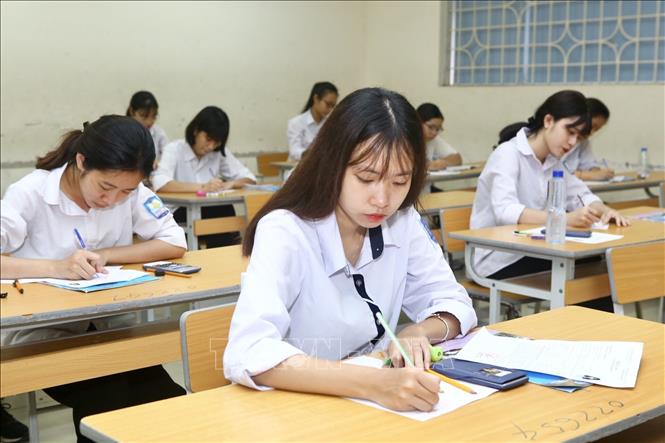 Chú thích ảnh Ngành Giáo dục tỉnh Cao Bằng đang tăng cường ôn tập kiến thức, rèn luyện kĩ năng để học sinh đạt kết quả cao trong kỳ thi. Ảnh tư liệu: TTXVN