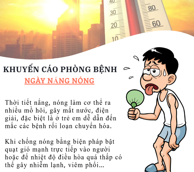 Khuyến cáo phòng bệnh ngày nắng nóng