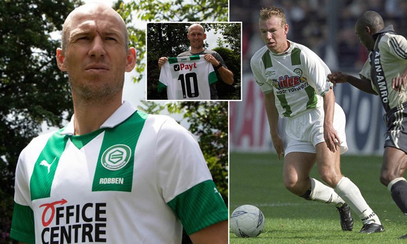 Arjen Robben tái hợp với FC Groningen, đội bóng mà mình khởi nghiệp. (Ảnh: Daily Mail)