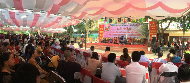 Quang cảnh Lễ hội Văn hóa - Thể thao dân tộc Dao huyện Tiên Yên 2020