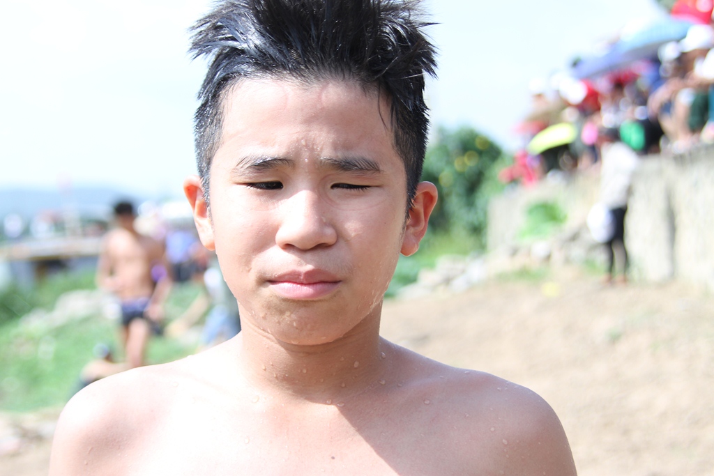 VĐV Dương Nguyễn Hoàng Anh - Vô chương vàng nội dung Nam trẻ cự ky 2km, 1 trong 2 VĐV nhỏ tuổi nhất Hội bơi