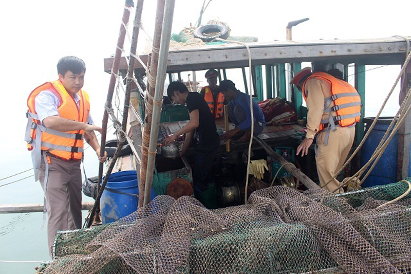 Với sự vào cuộc quyết liệt của ngành chức năng, tình trạng ngư dân sử dụng nghề cấm trong đó có nghề khai thác thủy sản bằng lồng bát quái trên địa bàn huyện Hải Hà đã giảm.