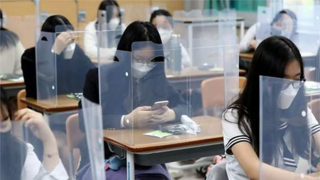 Học sinh ở Daejeon, Hàn Quốc. Ảnh: Getty Images