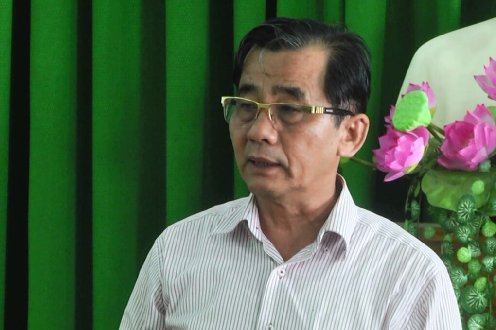 Ông Đỗ Ngọc Điệp, nguyên Chủ tịch UBND TP Phan Thiết tại cuộc họp năm 2019. Ảnh: Việt Quốc.