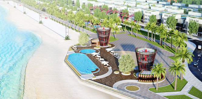 Bãi tắm Vịnh Xanh - điểm du lịch hút khách tại Vân Đồn trong tương lai gần.