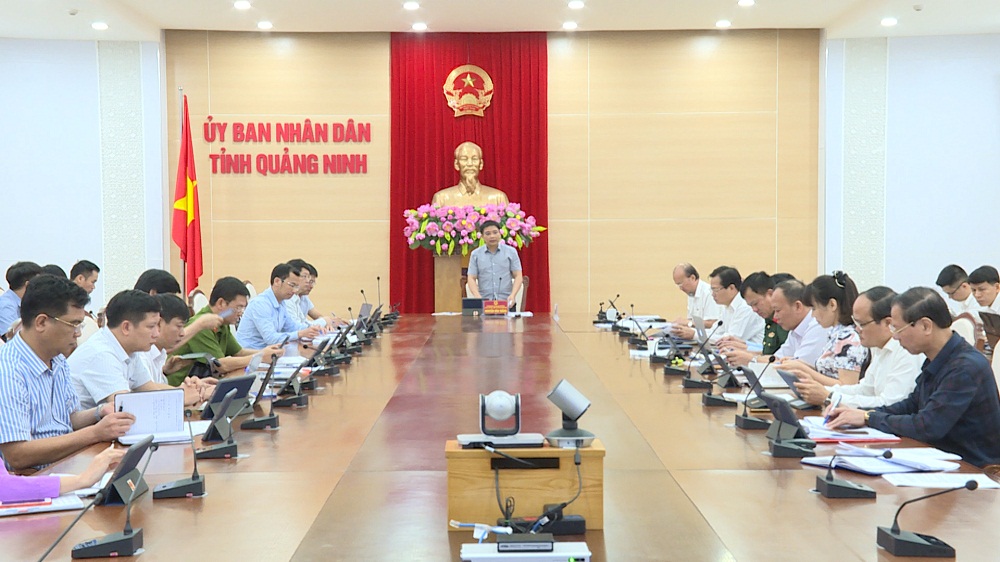 Đồng chí Nguyễn Văn Thắng, Chủ tịch UBND tỉnh chủ trì buổi làm việc