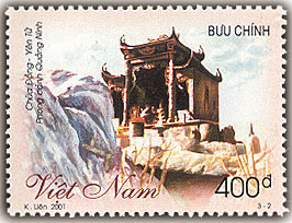 Bộ tem: Phong cảnh miền Bắc, gồm 3 mẫu tem, phát hành năm 2001. (Trong đó có 1 mẫu tem “Chùa Đồng - Yên Tử (Quảng Ninh)”)