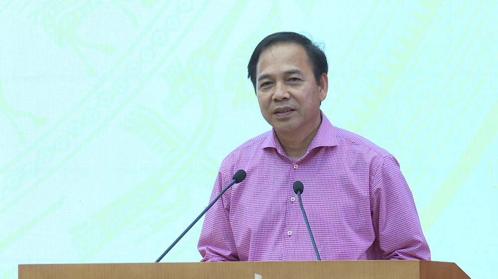 Đồng chí Đặng Huy Hậu, Phó Chủ tịch Thường trực UBND tỉnh Quảng Ninh phát biểu kết luận hội nghị
