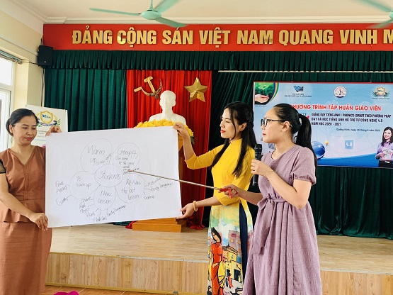 Quảng Ninh triển khai tập huấn sử dụng sách giáo khoa Tiếng Anh lớp 1 theo chương trình giáo dục phổ thông mới. Ảnh: Sở GD&ĐT cung cấp