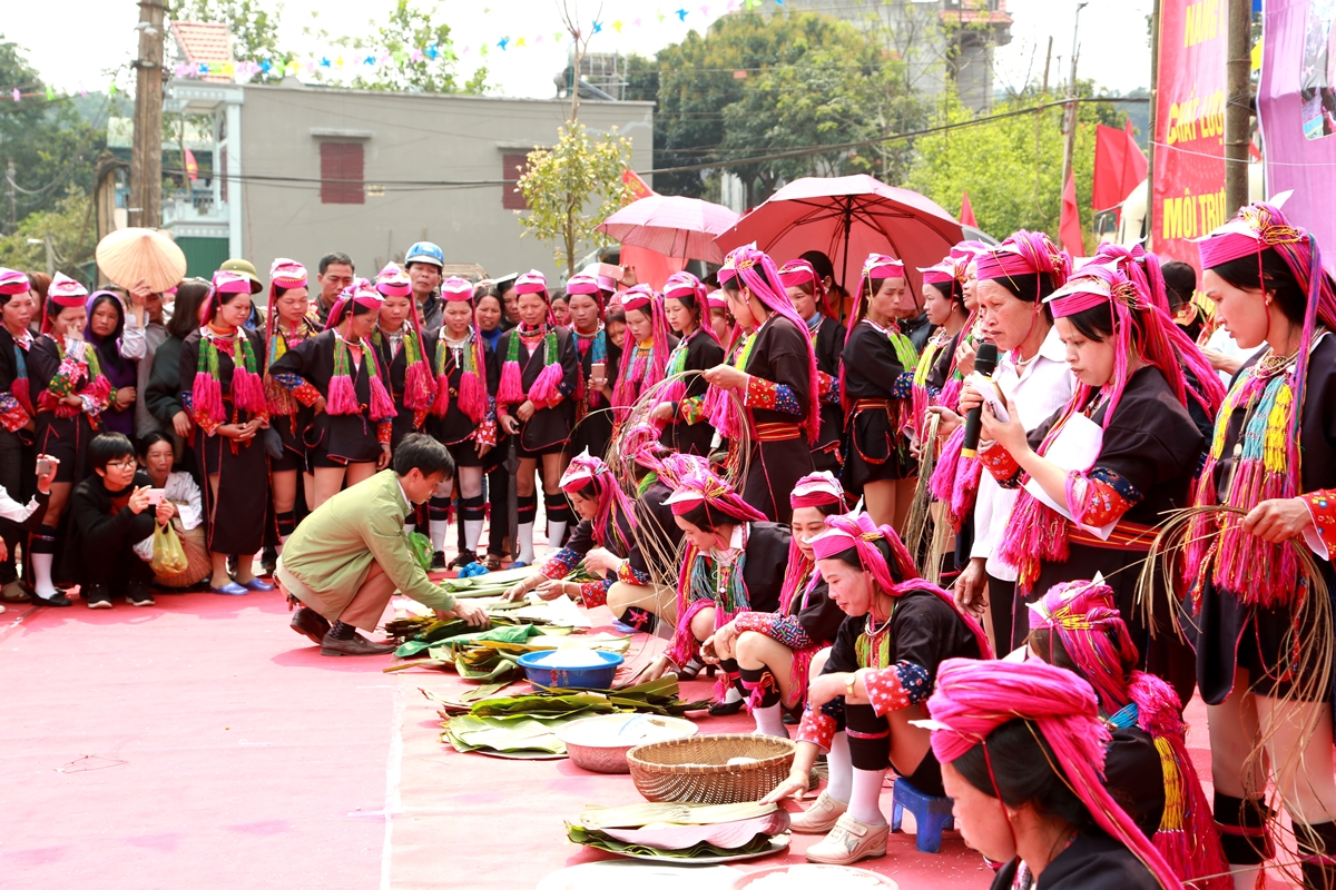 Giữ gìn, phát huy bản sắc văn hóa các dân tộc luôn được huyện Tiên Yên chú trọng. (Trong ảnh: Một phần thi trong Lễ hội dân tộc Dao xã Hà Lâu năm 2018)