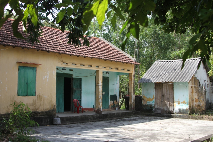 Ngôi nhà xưa trên mảnh đất mà Anh hùng Nguyễn Văn Thuần đã sinh sống thời niên thiếu.