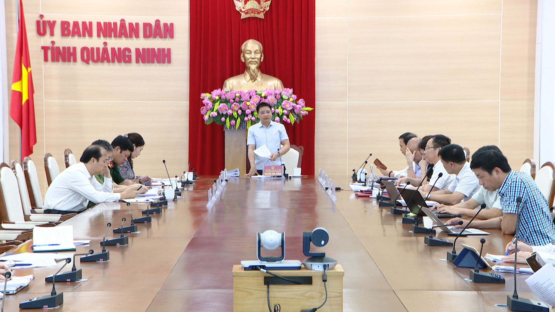 Đồng chí Nguyễn Văn Thắng, Chủ tịch UBND tỉnh phát biểu kết luận