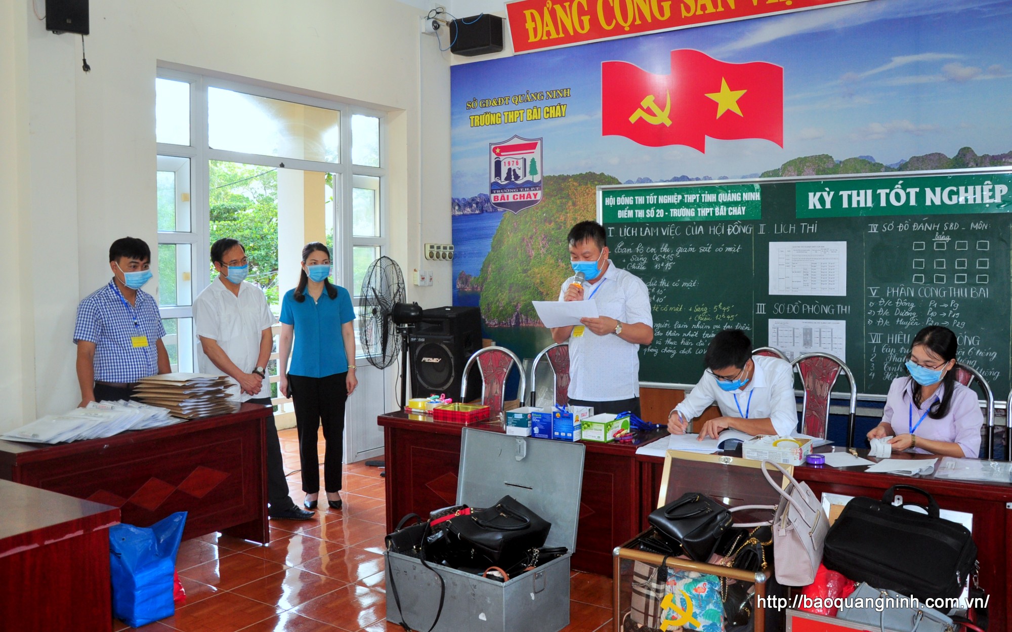 Phó Chủ tịch Thường trực UBND tỉnh Đặng Huy Hậu kiểm tra Kỳ thi tốt nghiệp THPT 2020