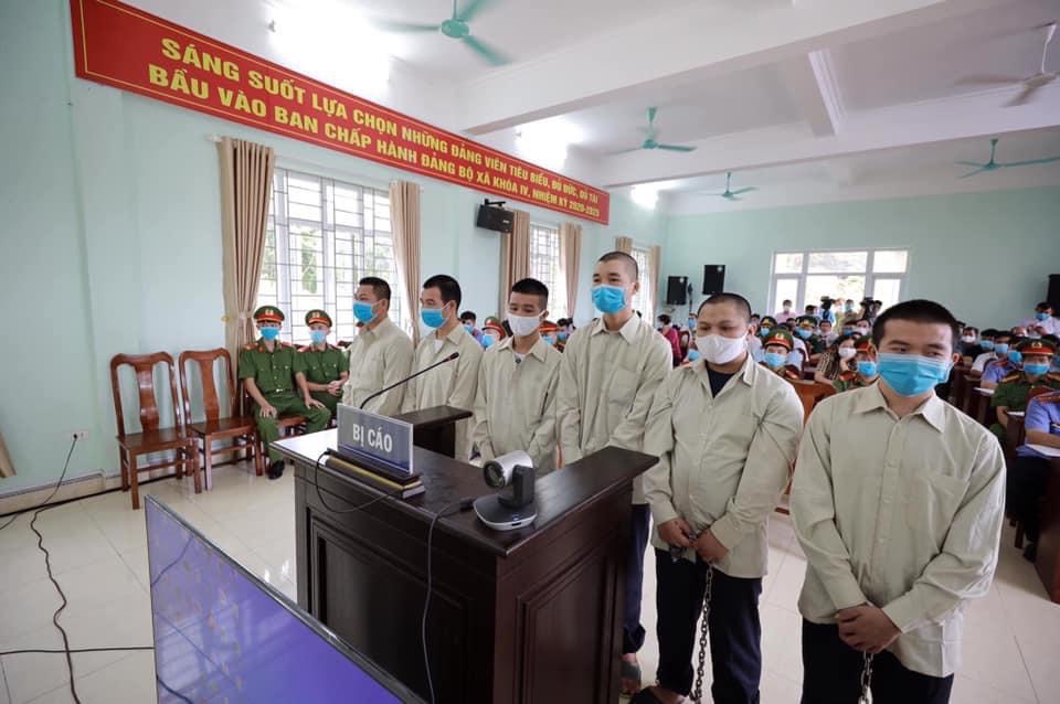 Phiên tòa xét xử 6 đối tượng đưa người nhập cảnh trái phép tại xã Bắc Sơn, TP Móng Cái.