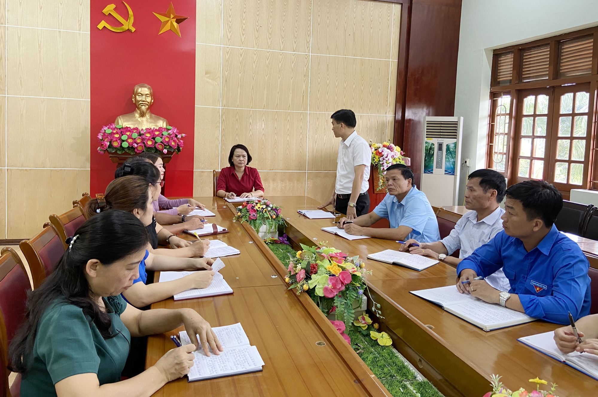 Cơ quan Khối huyện Tiên Yên họp phân công nhiệm vụ cụ thể cho các tiểu ban. Tháng 7/2020.
