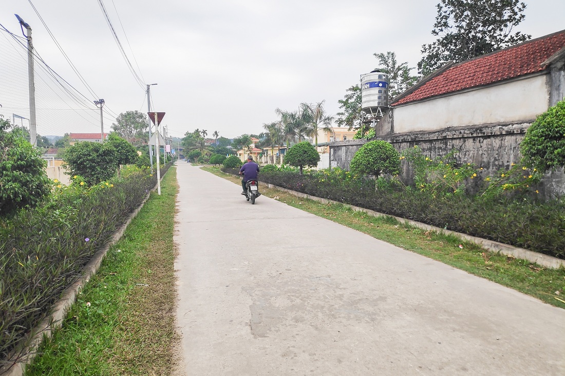Tuyến đường nông thôn mới xã Hải Tiến (TP Móng Cái).