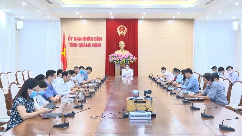Đồng chí Nguyễn Thị Hạnh, Phó Chủ tịch UBND tỉnh tham dự hội nghị trực tuyến toàn quốc về Chính phủ điện tử.