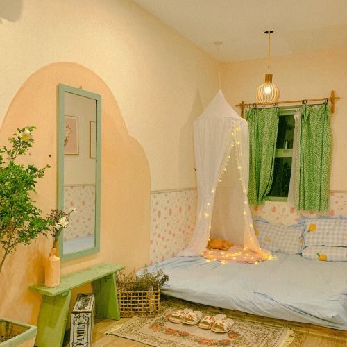Inside an apartment in Nashi café & homestay