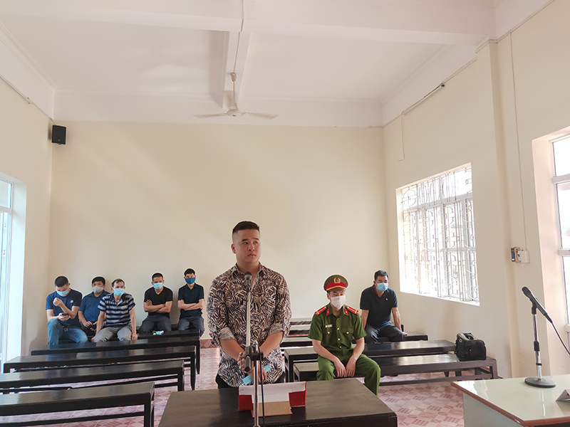 Bị cáo Bùi Quang Huy tại phiên tòa xét xử