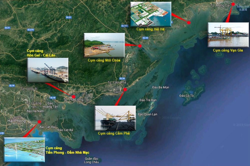 Quy hoạch 6 cụm cảng biển trọng điểm của tỉnh được đầu tư, phát triển trong tương lai. (Ảnh: Đỗ Phương)