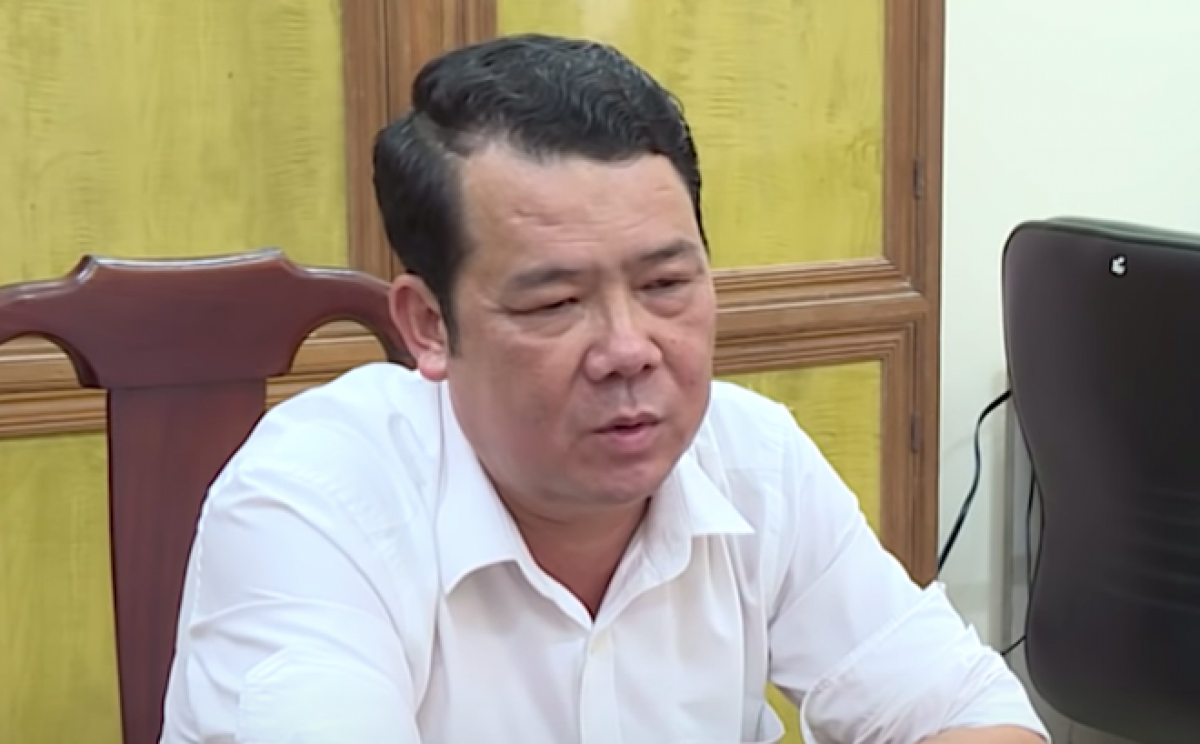 Ông Nguyễn Văn Sướng tại trụ sở công an.