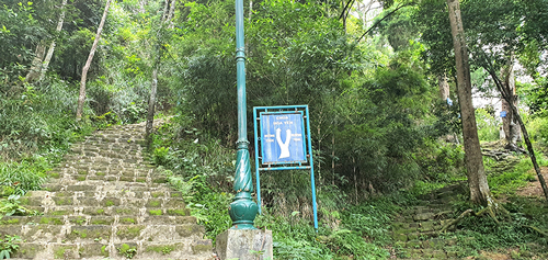 Từ chùa Giải Oan đi lên 300- 400m có hai đường lên chùa Hoa Yên: Đường trúc (mới mở) đi bên trái và đường tùng rẽ bên phải.
