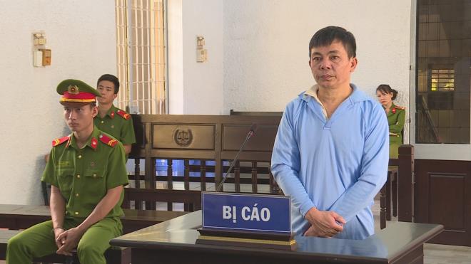 Bị cáo Lê Minh Ân tại phiên xét xử.