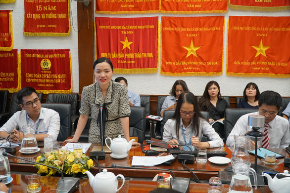 Bà Võ Thị Ngọc Thúy - Phó giám đốc Sở Du lịch TP.HCM - chia sẻ ý kiến về vấn đề du lịch an toàn tại các địa phương