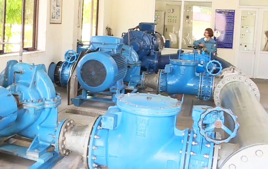 Do nguồn nước thô hạn chế, hệ thống cấp nước sạch của Công ty CP nước sạch Quảng Ninh phải lên lịch cấp nước luân phiên.